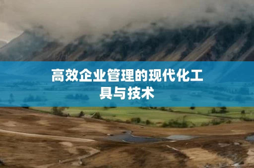 高效企业管理的现代化工具与技术