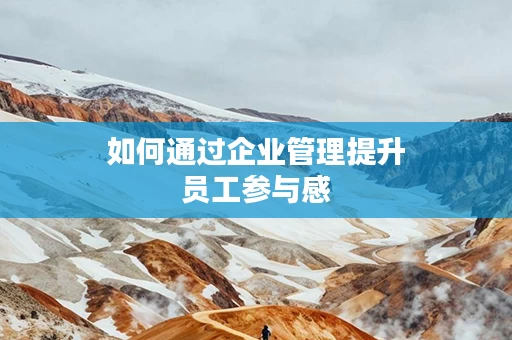 如何通过企业管理提升员工参与感