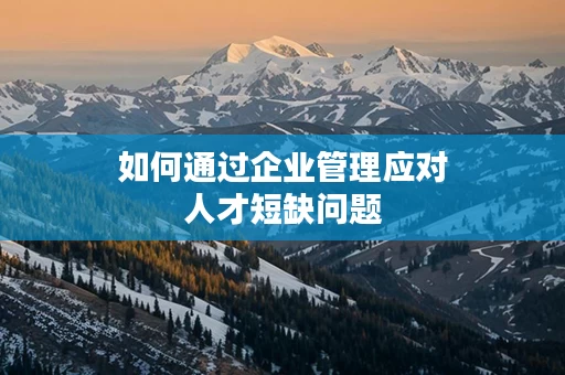 如何通过企业管理应对人才短缺问题