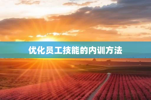 优化员工技能的内训方法