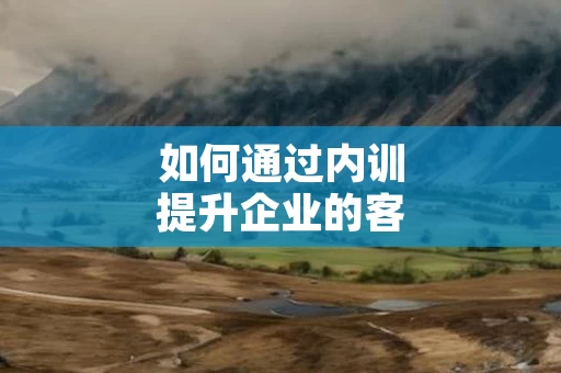 如何通过内训提升企业的客户服务质量