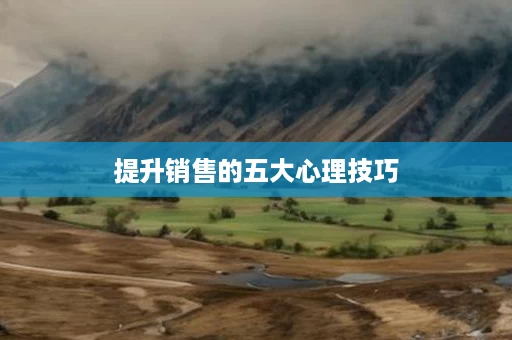 提升销售的五大心理技巧