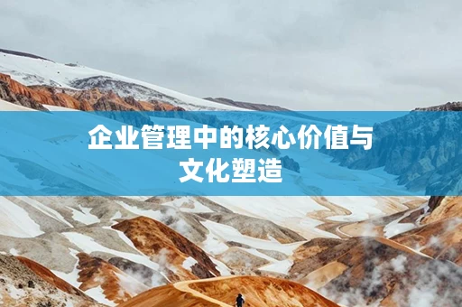 企业管理中的核心价值与文化塑造